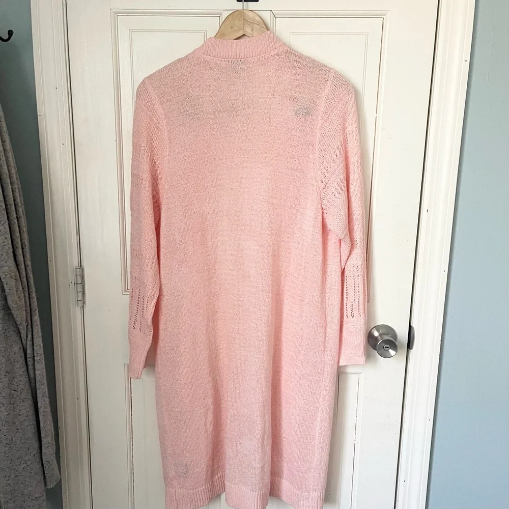 Torrid Duster Open Front Stitch Detail Cardigan Size 1X - Picture 12 of 14